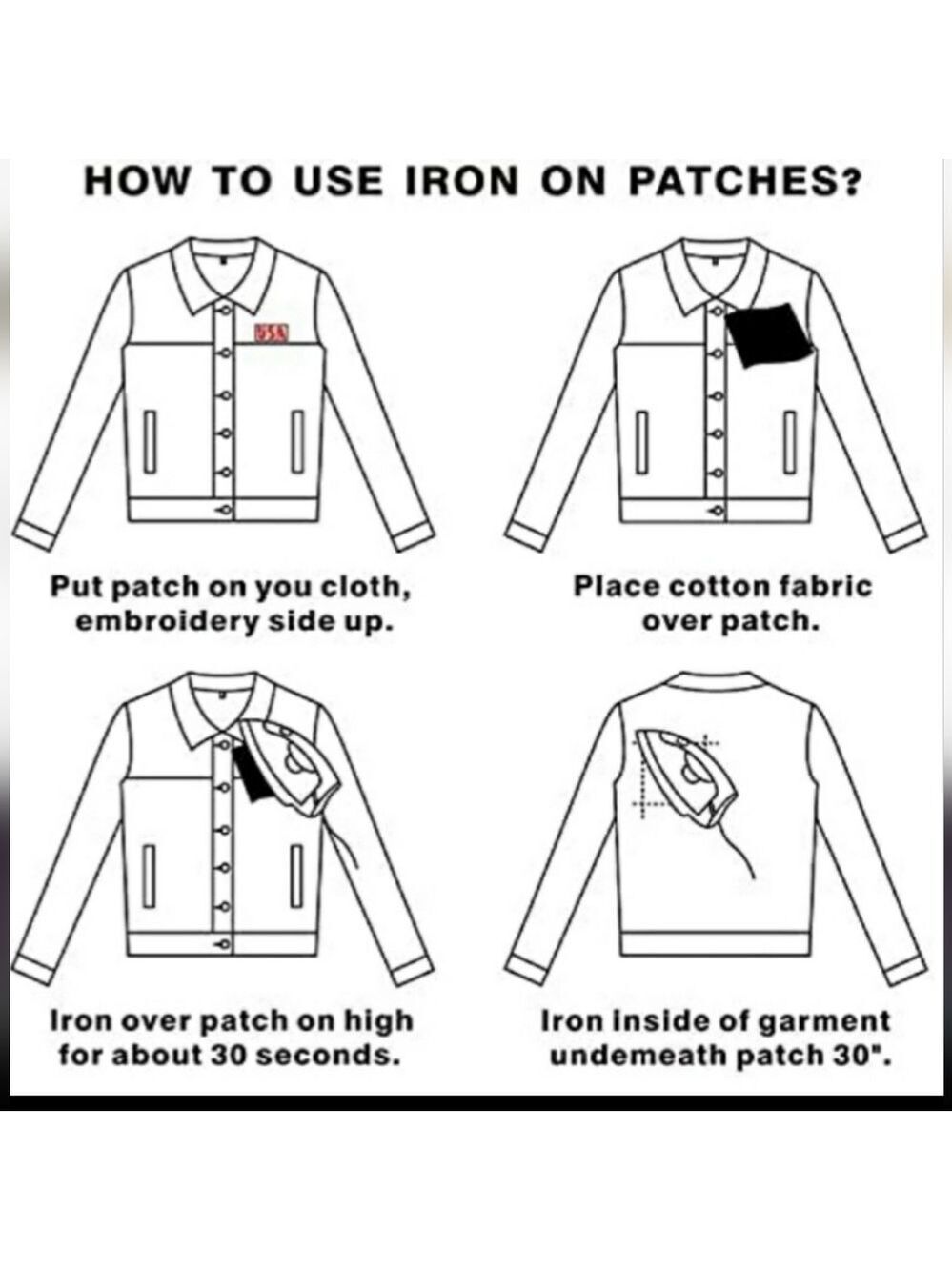 LOVE Iron On Patch#3 Embroidered - Picture 3 of 3